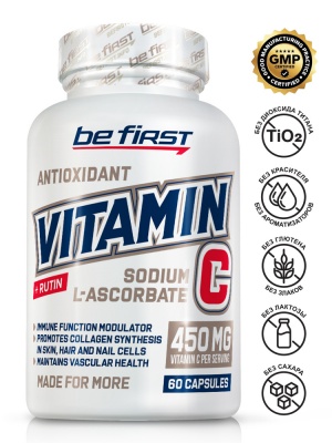 Vitamin C + Rutin (натрия L-аскорбат + рутин) 60 капсул